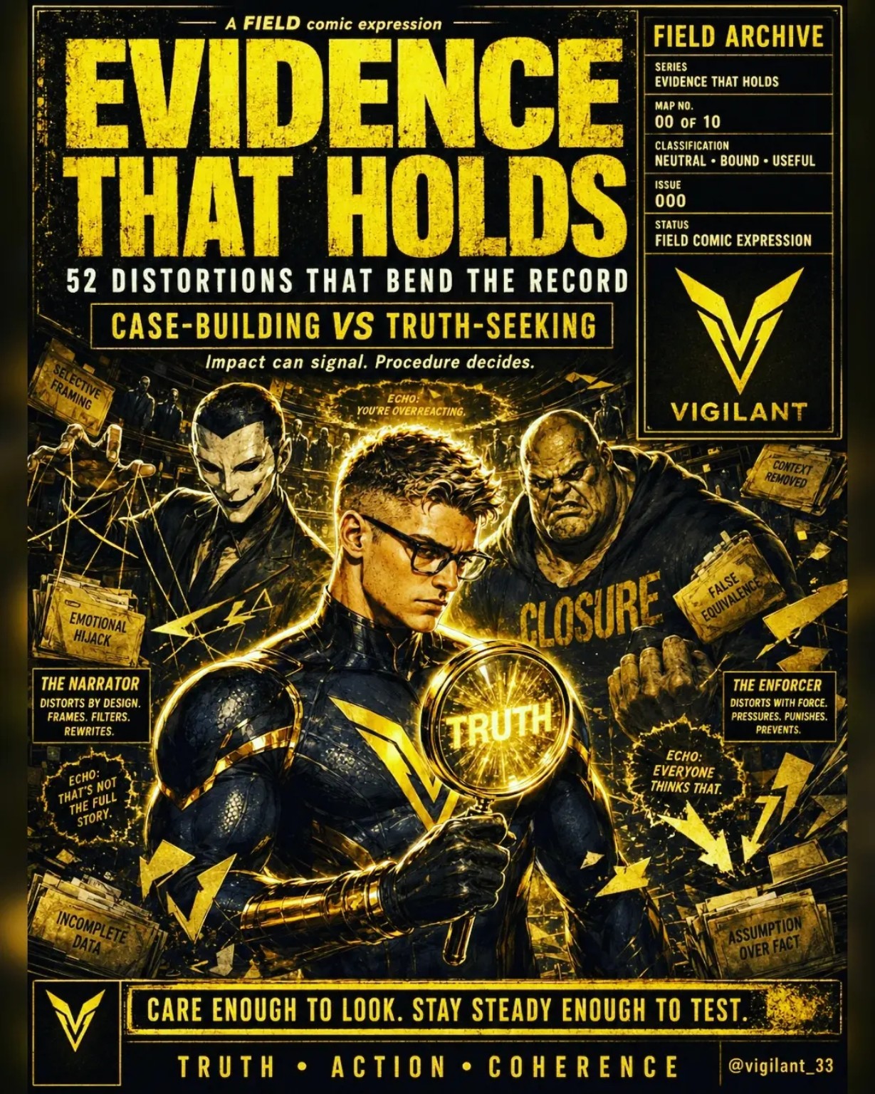 Evidence That Holds — plate 1 of 10: Series cover