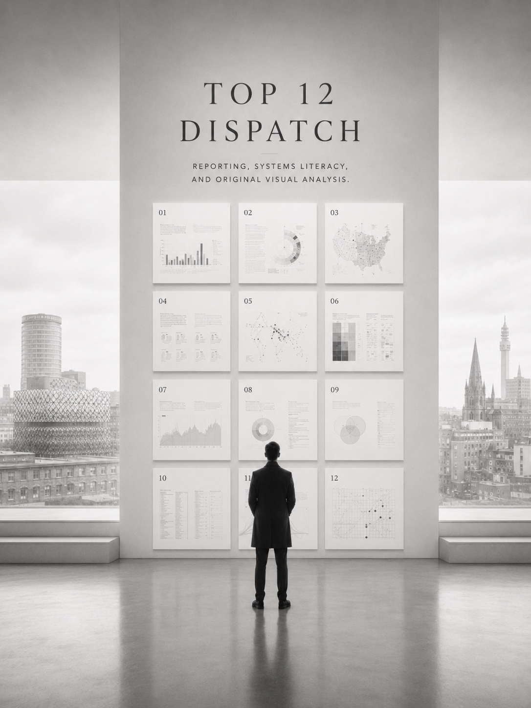 Top 12 Dispatch cover image with Birmingham skyline and twelve reporting panels
